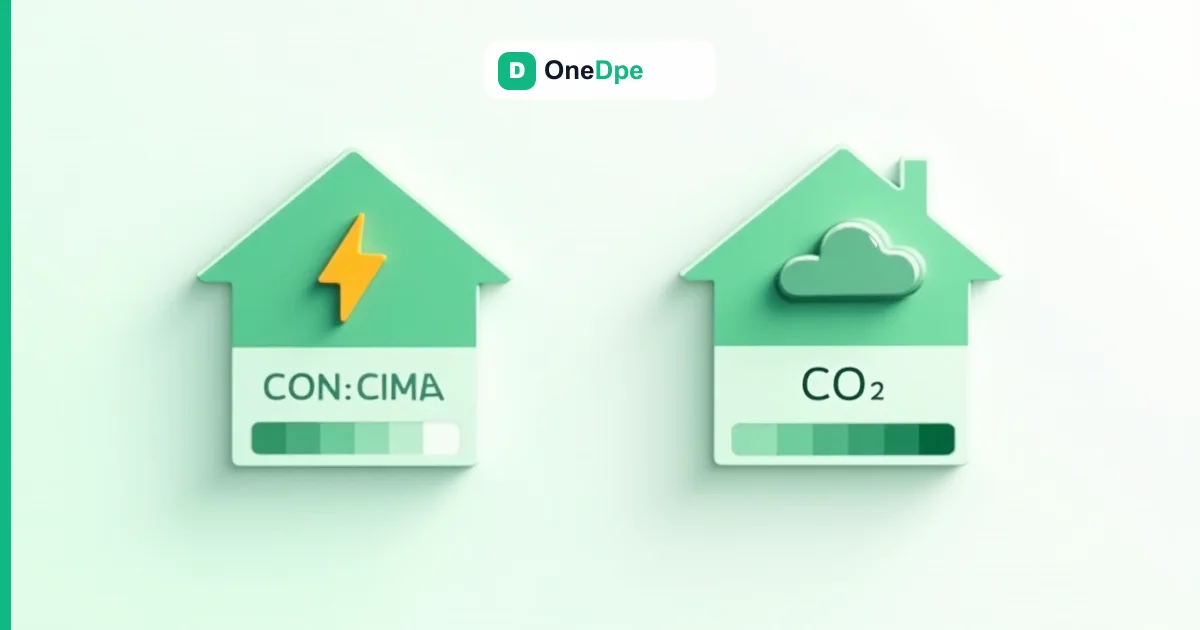 Étiquette énergie vs étiquette climat : le double seuil du DPE expliqué